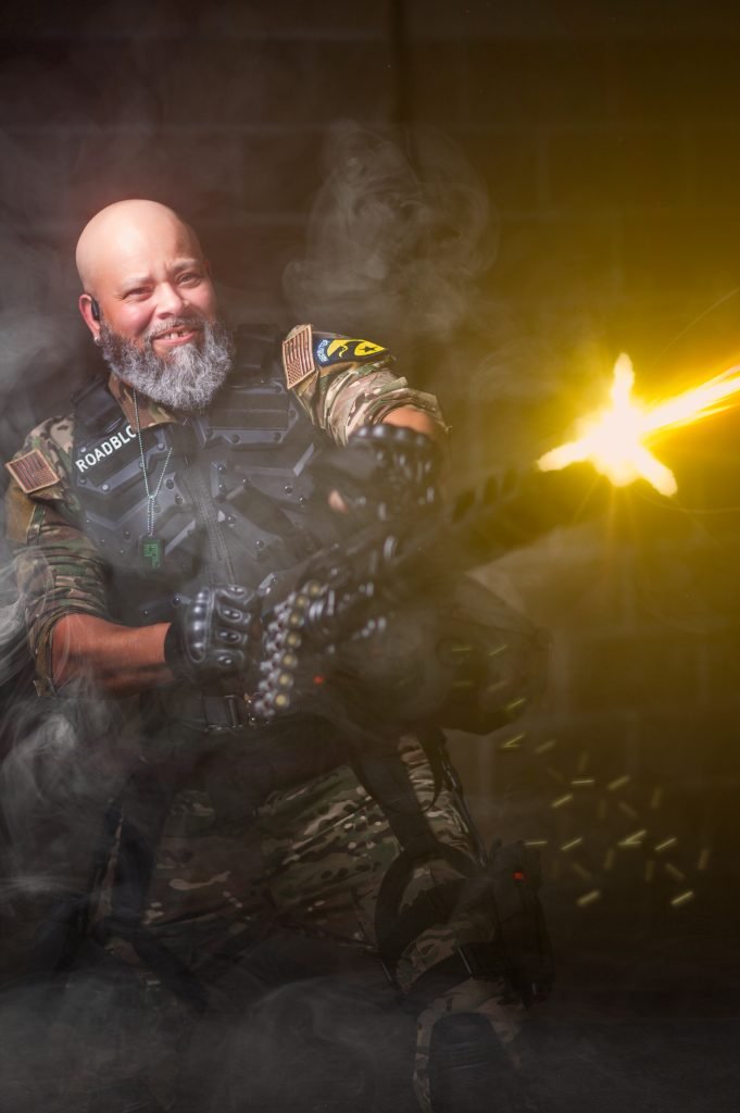 Cosplay Photographer shooting Roadblock from GI Joe