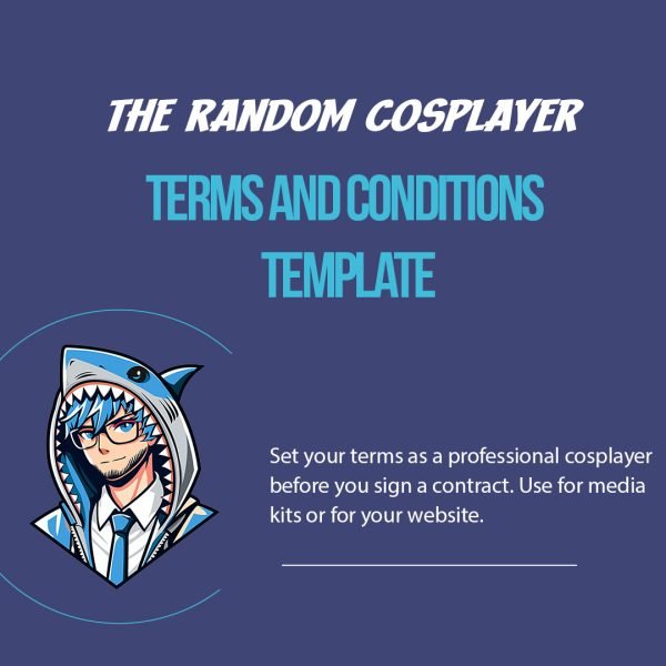 Pro Cosplayer Terms and Conditions Template