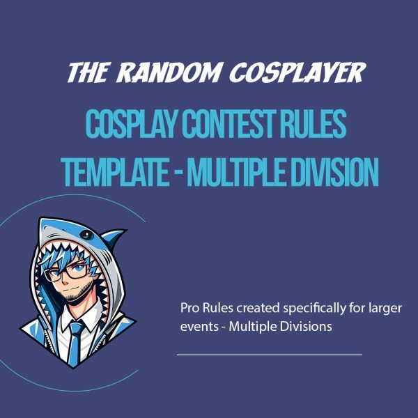 Cosplay Contest rules - Multiple Divisions