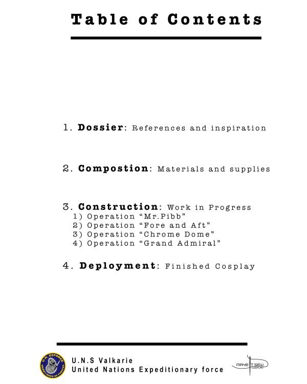 Build Book Template - A guide. - The Random Cosplayer