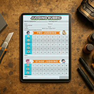 Cosplay Contest Judging Rubric